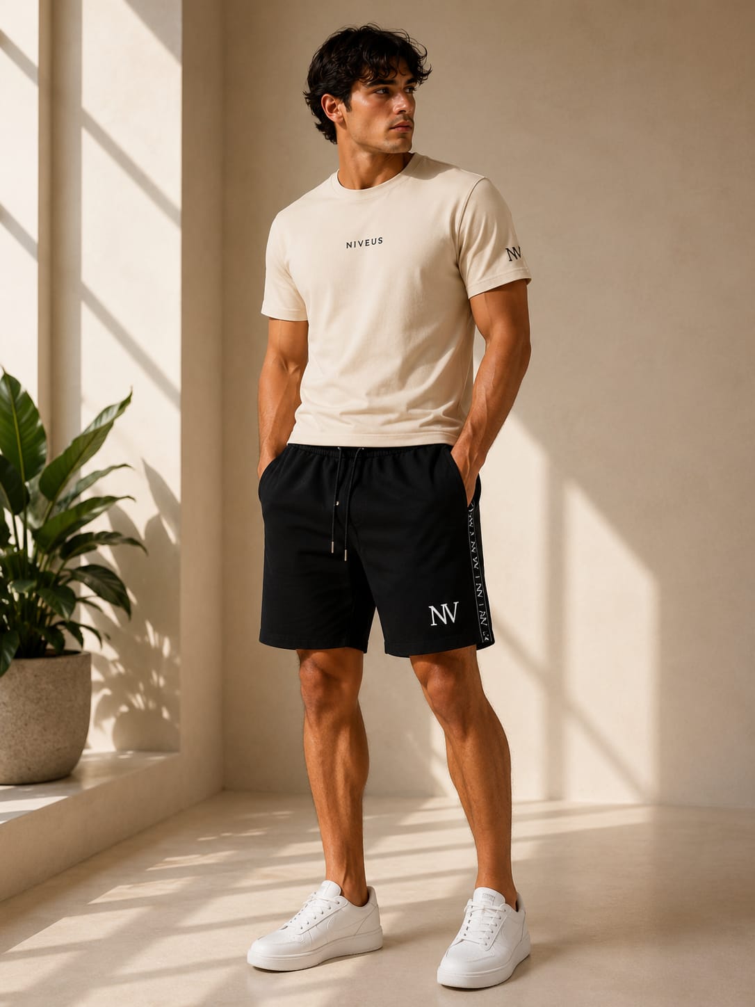 Conjunto Beige & Negro | NIVEUS Premium