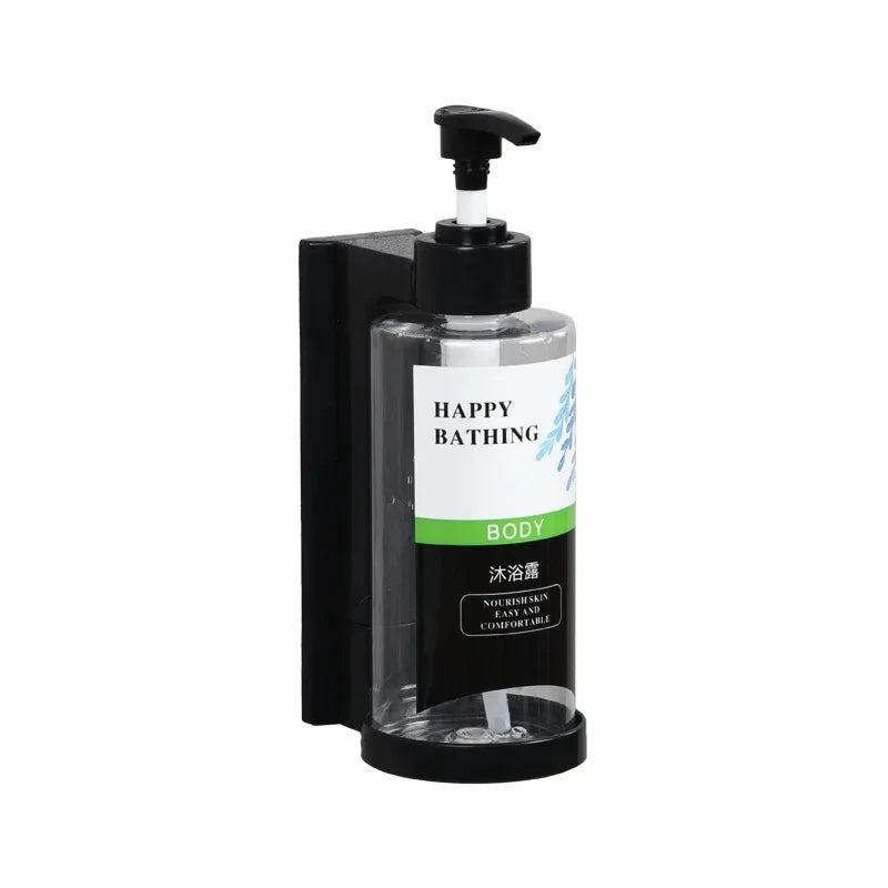 Dispensador de Jabón de Pared Sin Taladro | Champú + Gel de Ducha Separados | Instalación en 60 Segundos