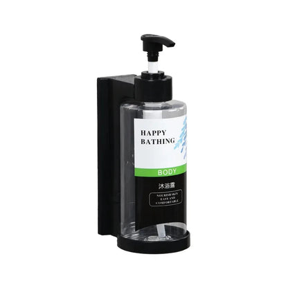 Dispensador de Jabón de Pared Sin Taladro | Champú + Gel de Ducha Separados | Instalación en 60 Segundos