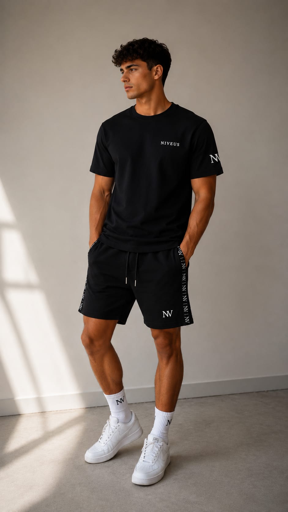 Conjunto Beige & Negro | NIVEUS Premium
