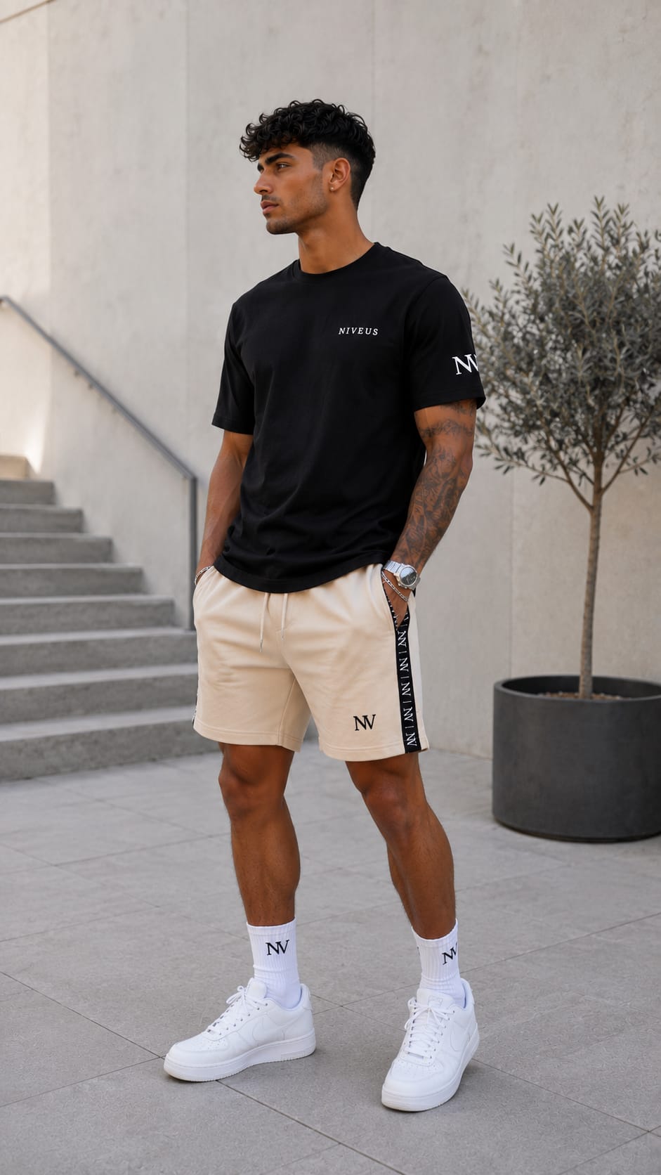 Conjunto Beige & Negro | NIVEUS Premium